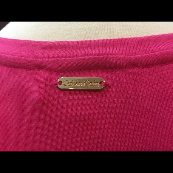 Calvin Klein Pink Maxi Dress ~ Large - Picture 6 of 11